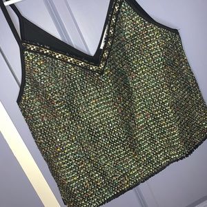Contrast Sequin Tank.